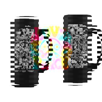 Hippie Peace Sign Love Tie Dye Hippie Coffee Mug - Thegiftio