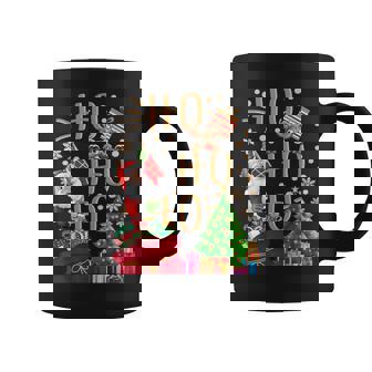 Ho Ho Ho Christmas Matching Pajamas Set Men Women Kids Graphic Print Coffee Mug - Monsterry