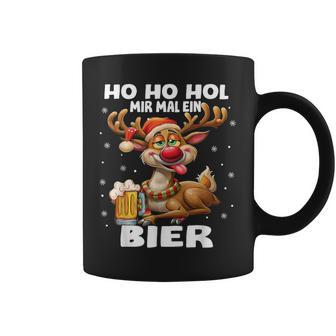 Ho Ho Hol Mir Mal Ein Bier Reindeer Saying Christmas Tassen - Geschenkecke