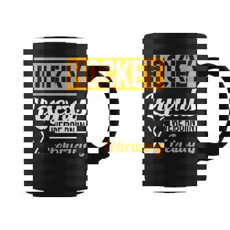 Hockey Legends Were Born In February Birthday Coffee Mug | Mazezy
