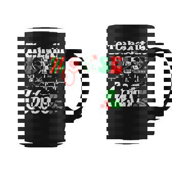 Holiday Xmas Telehealth Nurse Crew Christmas Squad Nursing Graphic Print Coffee Mug - Monsterry