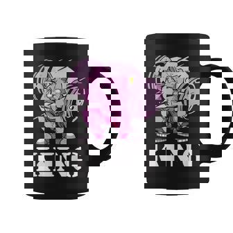 Hombre Gimnasio Compañero Bunny King Levantamiento De Pesas Objetivos Fitness Taza de café - Regaloses