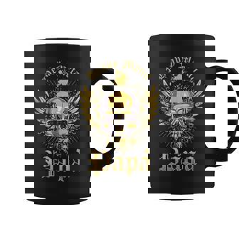 Hombre Heavy Metal Papa Cabeza De Esqueleto De Metal Death Metal Taza de café - Regaloses