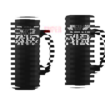 Hombre Super Padre Alas Papá Papá Día Del Padre Sin Mangas Taza de café - Regaloses