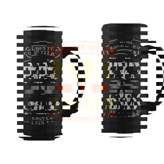 Hombre Tengo Dos Títulos Papá Y Abuelo Regalo Día Del Padre Taza de café - Regaloses