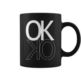 Homme Décontracté À Manches Courtes Ok Ko Tasse - Cadeauxyz