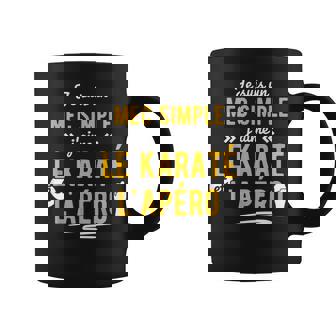 Homme Idée Cadeau Humour Apero Karate Humoristique Tasse - Cadeauxyz