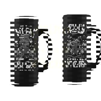 Hot Rod Mechanic I Still Play With Cars Vintage Rat Rod Coffee Mug - Monsterry