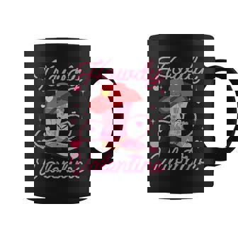 Howdy Christmas Western Cowgirl Boots Pink Xmas Pajamas Graphic Print Coffee Mug - Monsterry