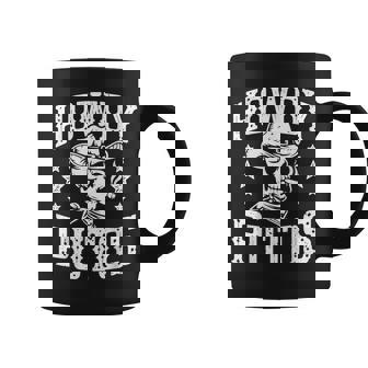 Howdy Putos Vintage Western Cowboy Skull Coffee Mug - Seseable