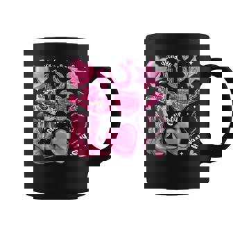 Howdy Valentine Day Western Cowgirl Xoxo Disco Heart Women Coffee Mug - Thegiftio