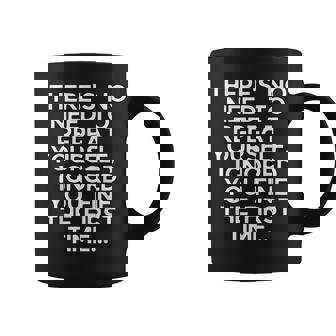 Humorous Ignoring Introvert Sarcastically Ironic Statements Graphic Print Coffee Mug - Monsterry