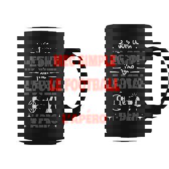 Humour Homme Mec Simple Football Foot Sport Apero Tasse - Cadeauxyz