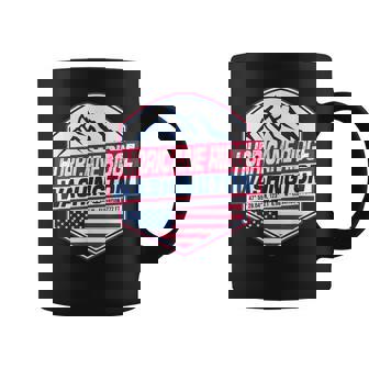 Hurricane Ridge Hiking Cycling Running Skiing Washington Graphic Print Coffee Mug - Monsterry
