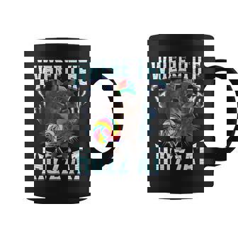 Where The Huzz At Cat Meme Retro Humor Joke Sarcastic Coffee Mug | Seseable CA