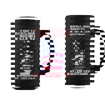 Hyperinflation And Nuclear War WW3 But No Mean Tweets Premium Graphic Print Coffee Mug - Monsterry