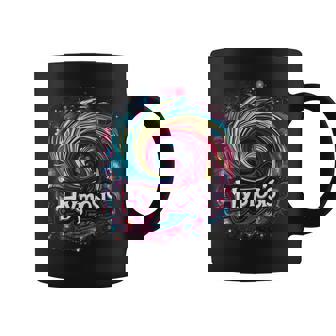 Hypnosis In Rainbow Colors With Cosmic Hallucinations Premium Graphic Print Coffee Mug - Monsterry