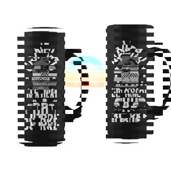 Ice Hockey Goalie Dad Broke Dad Of A Hockey Goalkeeper Dad Coffee Mug - Seseable
