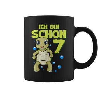 Ich Bin Schon 7 Years Boy Girl Birthday Turtle Tassen - Geschenkecke