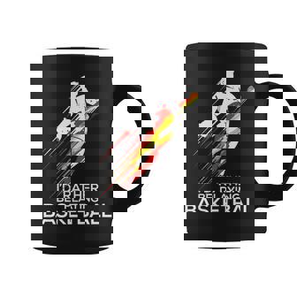 I'd Rather Be Playing Basketball Novelty Premium T-Shirt Graphic Print Coffee Mug - Monsterry