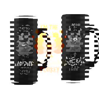 I'm The Awesome Turkey Thanksgiving Family 2024 Autumn Fall Graphic Print Coffee Mug - Monsterry