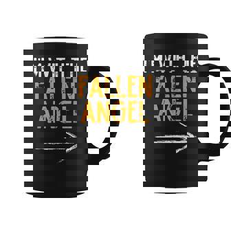 I'm With The Fallen Angel Costume Halloween Couple Matching Graphic Print Coffee Mug - Monsterry