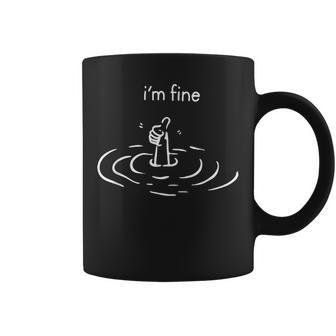 I'm Fine Thumbs Up Coffee Mug - Monsterry