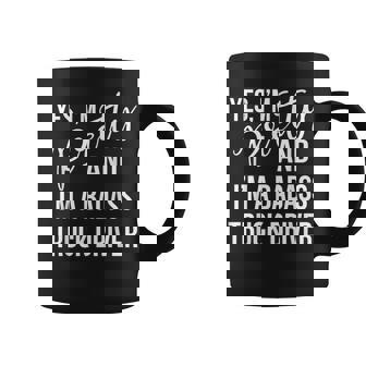 I'm Pretty And I'm a Truck Driver Girl Power Women Graphic Print Coffee Mug - Monsterry