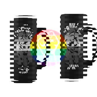 I'm Proud Of My Gay Dad Gay Papa Queer Daddy Pride Graphic Print Coffee Mug - Monsterry