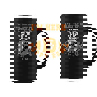 I'm Here For The Puppy Dog Lover Bowl Dog Pawprint On Ball Graphic Print Coffee Mug - Monsterry