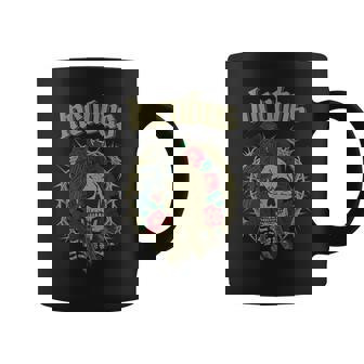 Incubus Skull Roses Thorns Dark Raven Horror Coffee Mug - Monsterry