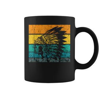 India Jefeintage Retro Nativo Americano Nativo India Taza de café - Regaloses