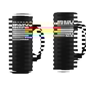 Indianapolis Indiana Pride Rainbow Flag Gay Pride Queer Tank Top Graphic Print Coffee Mug - Monsterry