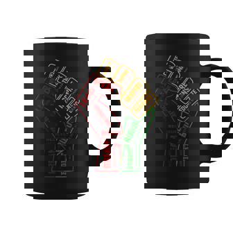 Insing Leaders Power Fist Hand Black History Month Graphic Print Coffee Mug - Monsterry