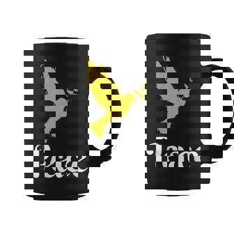 Inspirational Dove Olive Branch Peace Shirt Bird Lover Graphic Print Coffee Mug - Monsterry
