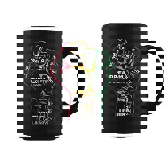Inspiring Leaders Power Fist Hand Black History Month Graphic Print Coffee Mug - Monsterry