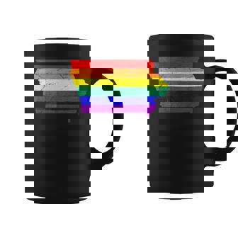 Iowa LGBT Rainbow Gay Pride Flag T-Shirt Graphic Print Coffee Mug - Monsterry