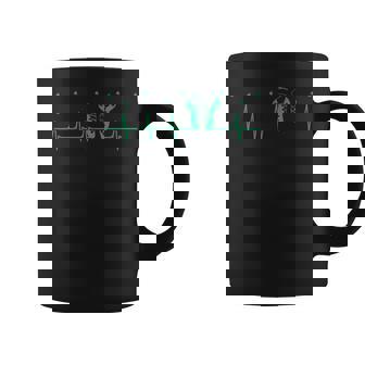 Irish Dance Heartbeat Clover Festival Ceili Stepdance Graphic Print Coffee Mug - Monsterry