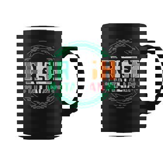 Irish Italian Flag Half Irish Half Italian St Patrick's Day Coffee Mug - Monsterry