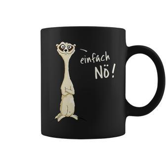 Ironically Sarcastic Cheeky Meerkat Gray Tassen - Geschenkecke