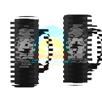 Islas Mentawai Surf Playa Retro Surfacaciones Deerano Sin Mangas Taza de café - Regaloses