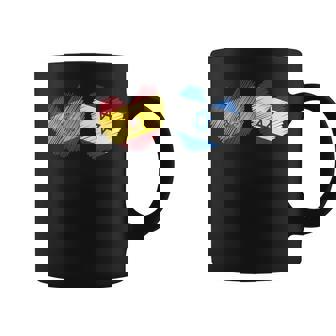 Israel España Corazón Bandera Española Israelí Bandera Amor Corazón Taza de café - Regaloses