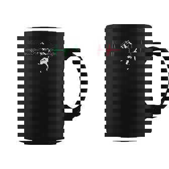 Italian Heartbeat Mountaineering Alpinist Climbing Graphic Print Coffee Mug - Monsterry