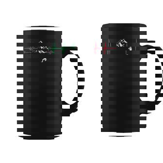 Italian Heartbeat Mountaineering Alpinist Rock Climber Graphic Print Coffee Mug - Monsterry