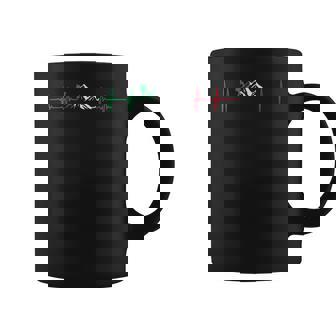 Italian Heartbeat Mountaineering Climbing Alpinist Graphic Print Coffee Mug - Monsterry