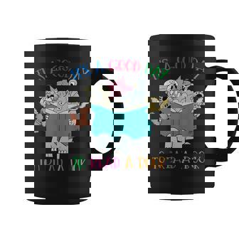 Its A Good Day To Read Book Lover Cute Pig And Elephant Coffee Mug - Seseable