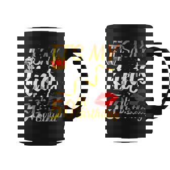 It's My King's 50th Birthday Gold Crown For 50 Years Old Man Graphic Print Coffee Mug - Monsterry