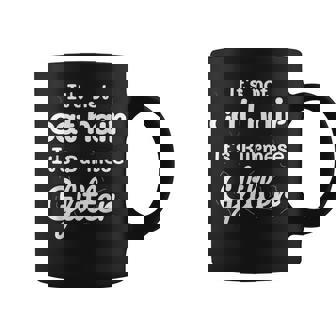 It's Not Cat Hair It's Burmese Glitter Cat Graphic Print Coffee Mug - Monsterry