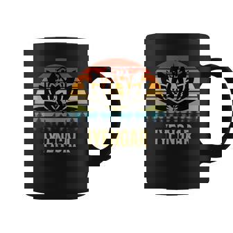 Iyengar Yogaintage Sunset Lotus Yoga Profesor Yoga Principiante Taza de café - Regaloses