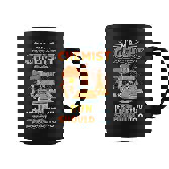 I´m A Chemist If I Run You Should Too Chemistry Laboratory Graphic Print Coffee Mug - Monsterry